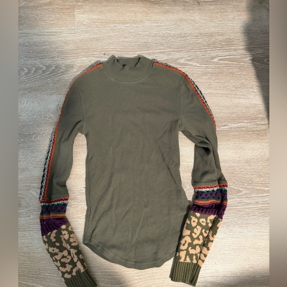 Free people long sleeve mock neck